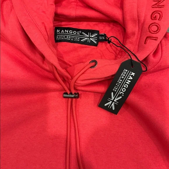 Kangol Coral Hoodie Embroidery On The Hood Logo on Sleeve Men’s Size Extra Large - Picture 3 of 4